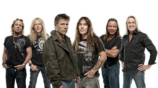 Los integrantes de la banda Iron Maiden