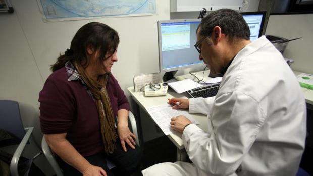 Paciente en una consulta médica