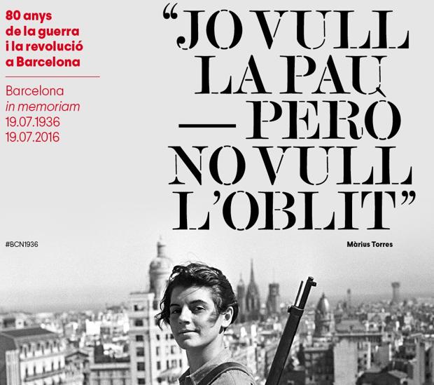 Barcelona conmemora por primera vez el aniversario del inicio de la Guerra Civil