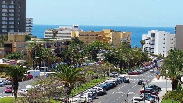 Zona del accidente de Arona, Tenerife