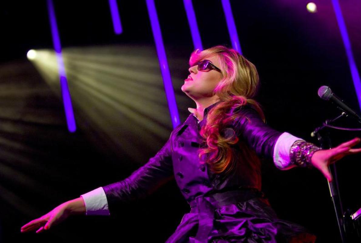 La cantante estadounidense Melody Gardot, durante uno de sus conciertos