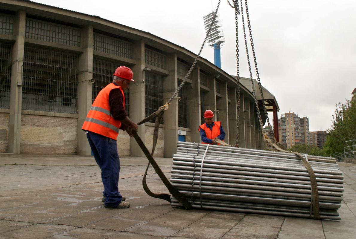 El estadio de La Romarda fue construido hace 60 años