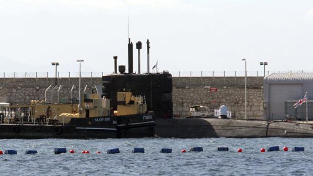 El submarino accidentado en Gibraltar el pasado 20 de julio