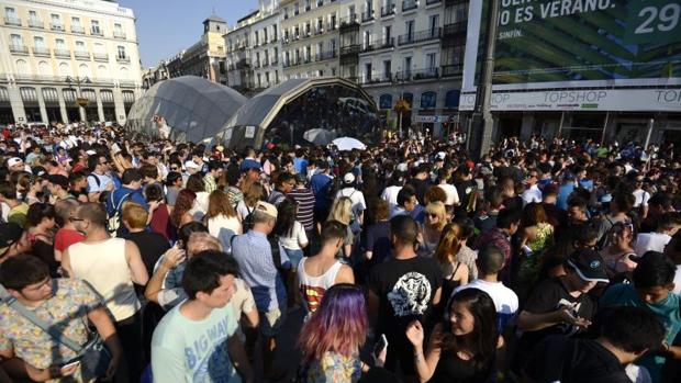 Más de 5.000 jugadores de «Pokémon Go» se reunieron en la Puerta de Sol