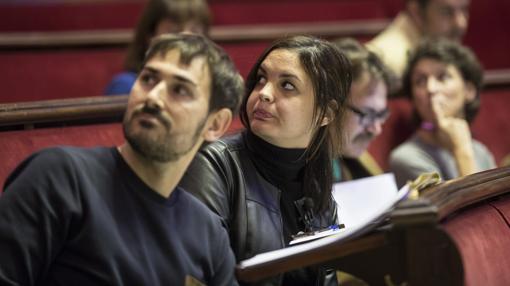 Sandra Gómez, en el Ayuntamiento de Valencia