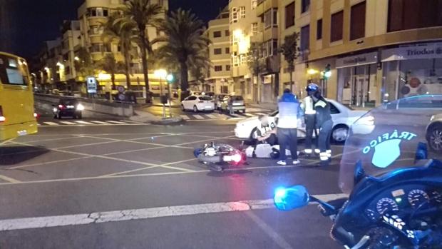 Una mujer resultó herida este miércoles en Julio Luengo, en la capital grancanaria