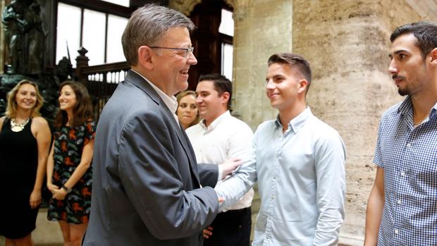 Ximo Puig, este viernes en el Palau de la Generalitat