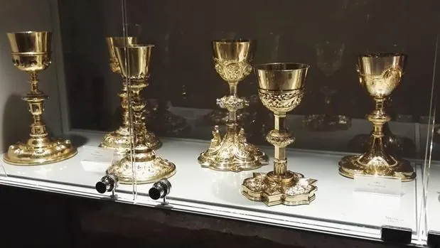 Imagen de los nuevos cálices incorporados en el museo de la Catedral