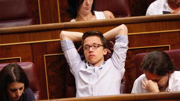 Los diputados de Podemos en el Congreso