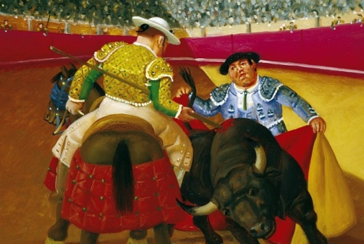 Un lienzo del famoso artista colombiano Fernando Botero ilustra este año la feria taurina de Albacete