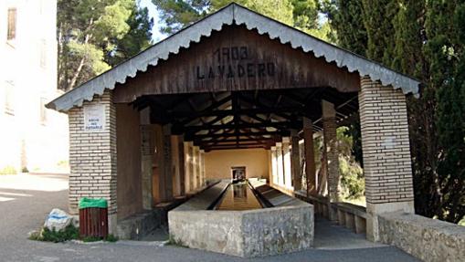 Lavadero junto a uno de los molinos de agua del barranco ibense.