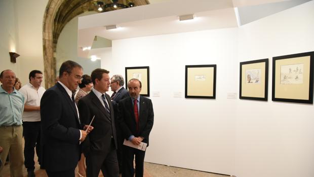 El presidente de Castilla-La Mancha, junto al alcalde de Molina de Aragón y el viceconsejero de Cultura, ha inaugurado la muestra