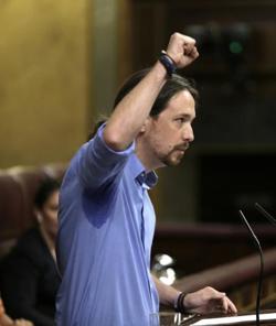 Pablo Iglesias, durante su intervención