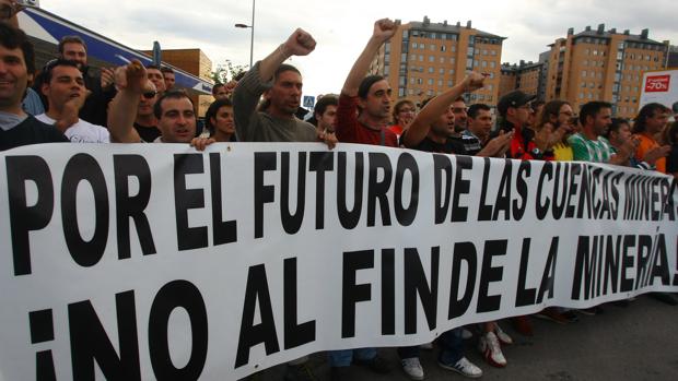 Una de las manifestaciones que han tenido lugar en los últimos años para defender la minería