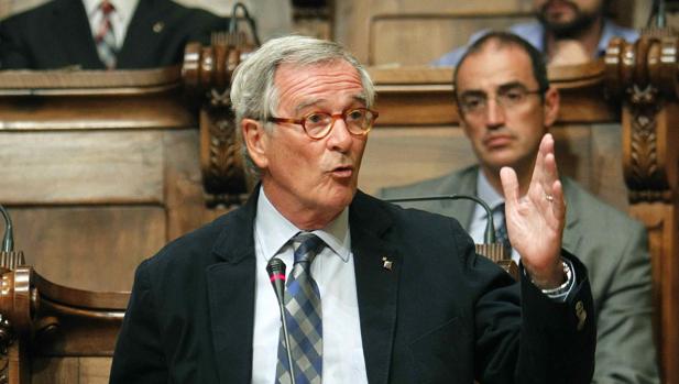 Trias, durante una intervención en el pleno de Barcelona