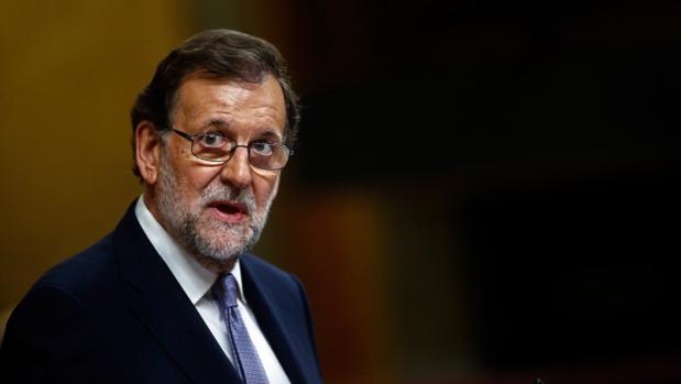 Mariano Rajoy, durante el Pleno de Investidura