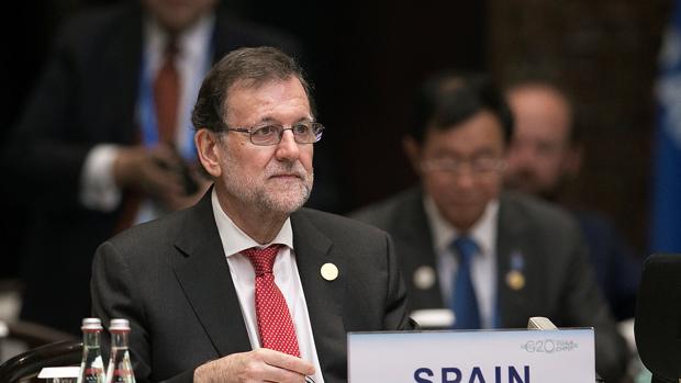 Mariano Rajoy , en la sesión de inauguración de la cumbre del G-20