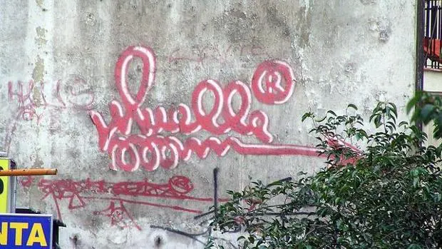 Montera es la calle de Madrid donde se conserva la última firma del popular grafitero «Muelle»