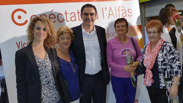 Arques durante un acto de la última campaña electoral en Alfaz del Pi.