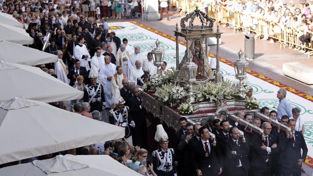Procesión de la Virgen de San Lorenzo, en Valladolid