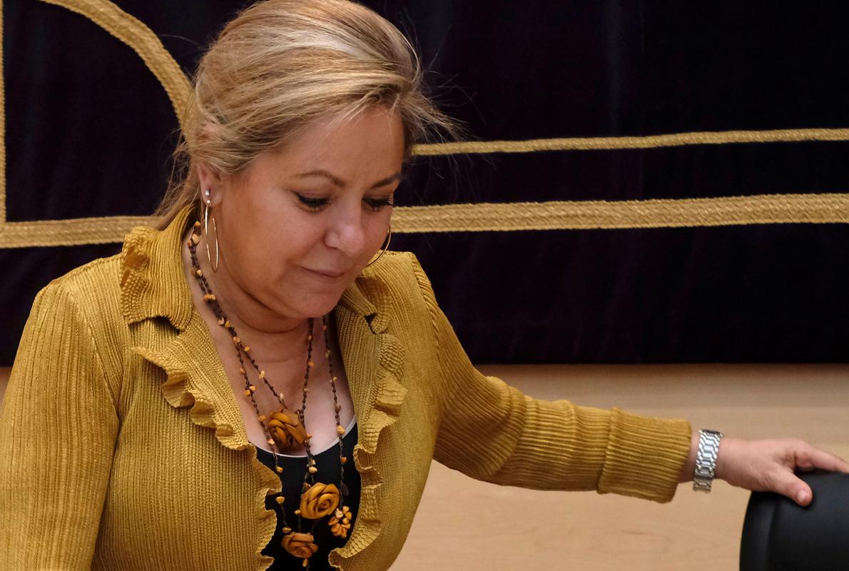 Rosa Valdeón, durante la rueda de prensa