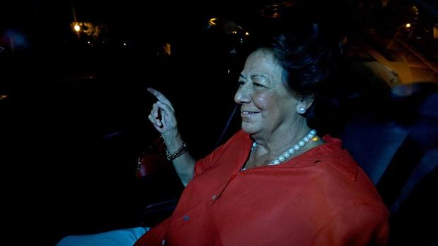 Rita Barberá se desplaza en coche desde su domicilio en Valencia