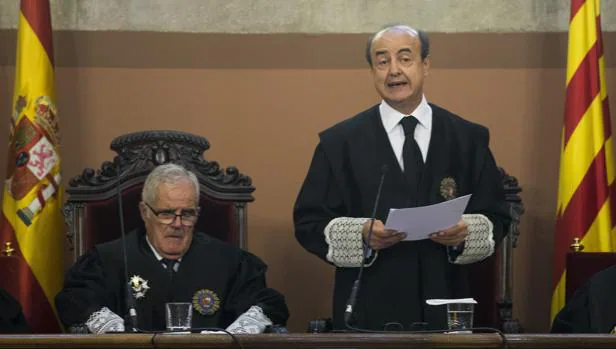El presidente del Tribunal Superior de Justicia de Cataluña, Jesús María Barrientos