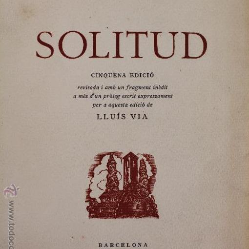 Cubierta de «Solitud»