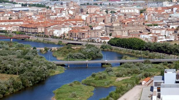 Vista panorámica de Talavera de la Reina desde el mirador del puente de Castilla-La Mancha