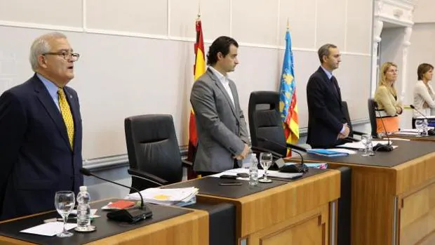Un momento del pleno de la Diputación de Alicante celebrado este miércoles