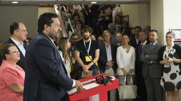 El presidente de la Diputación de Castellón, Javier Moliner, en la presentación del Work Forum