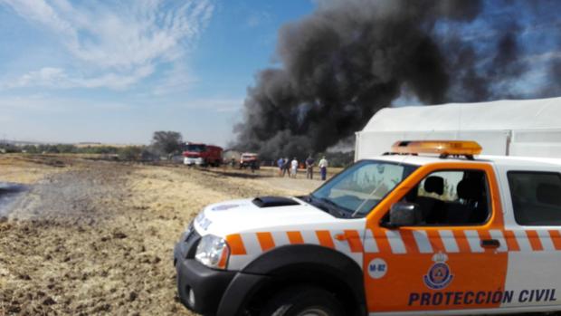 Se incendia un almacén de artículos chinos en Novés