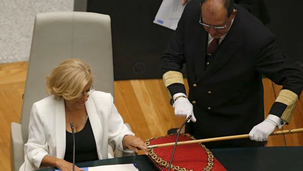 Manuela Carmena tomó el bastón de mando del Ayuntamiento en junio de 2015