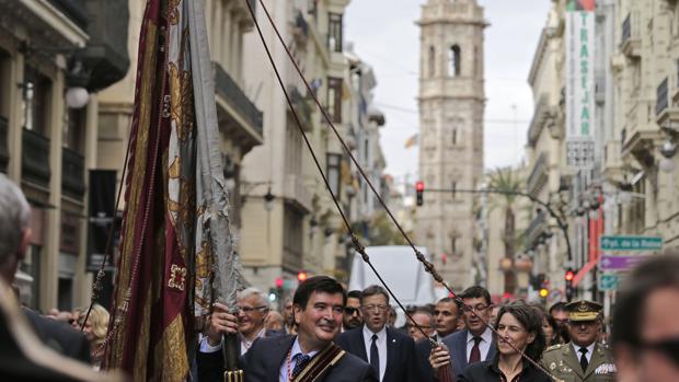 Imagen de la procesión cívica del pasado domingo