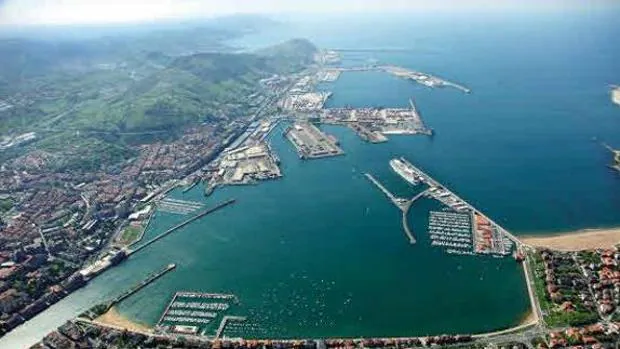 Vista aérea del Puerto de Bilbao