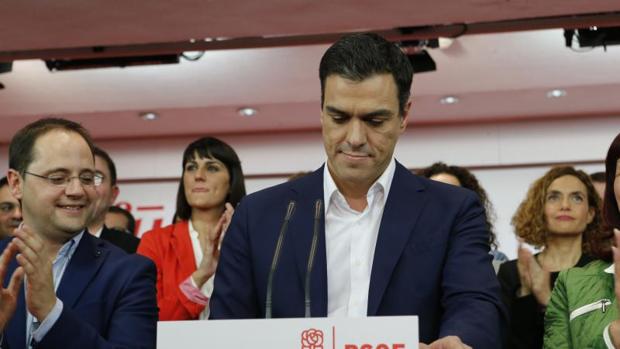 Imagen de Pedro Sánchez cuand todavía era secretario general del PSOE