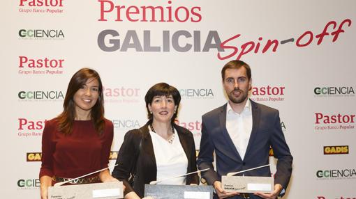 Verónica Rojo, Carme Pampín y Luis Mandayo, ganadores de los II premios Spin-Off