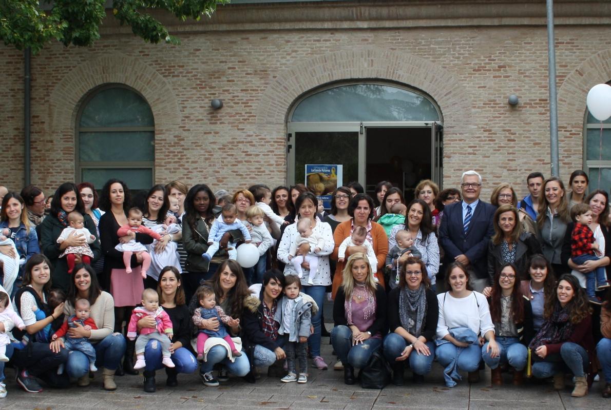 Madres participantes en la 12ª Semana de la Lactancia Materna en Toledo