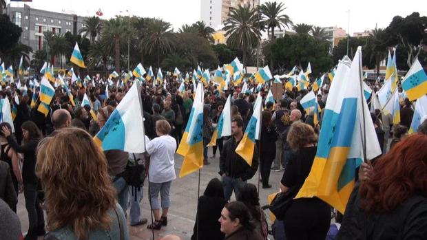 Un acto separatista en Gran Canaria