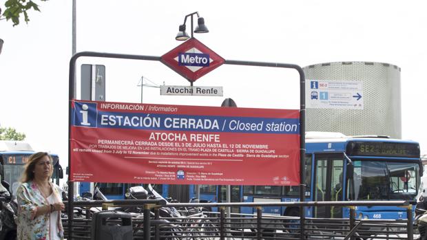 Entrada a la estación de Atocha Renfe, que hoy ha reabierto