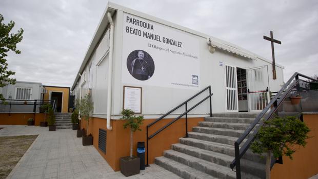 Acceso a la parroquia de San Manuel González, en San Sebastián de los Reyes