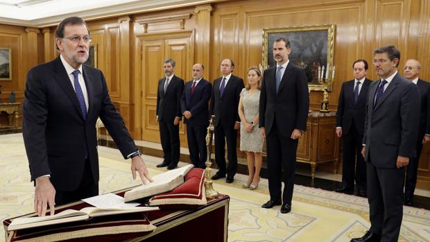 Mariano Rajoy jura el cargo ante el Rey este lunes en la Zarzuela