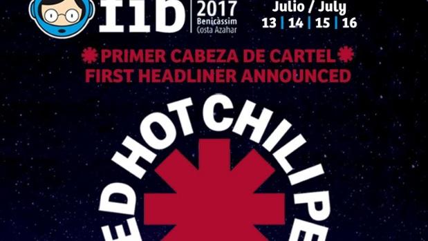 Primer cabeza de cartel confirmado para el FIB 2017: los Red Hot Chili Peppers tocarán en Benicàssim