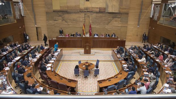 Último pleno celebrado en la Asamblea de Madrid