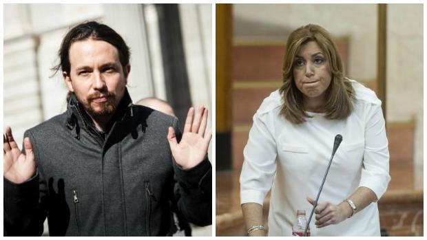 Iglesias ataca a Susana Díaz por comparar a Podemos con Trump: «Quisiera saber qué se ha bebido ella»