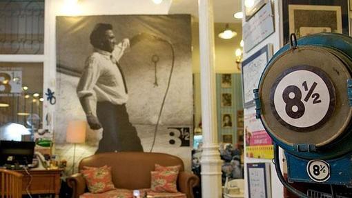 Imagen de la librería Ocho y Medio, dedicada en exclusiva al séptimo arte