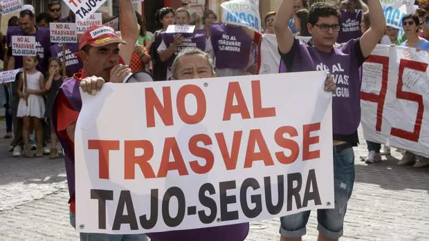 Protestas en Guadalajara ante el trasvase Tajo-Segura