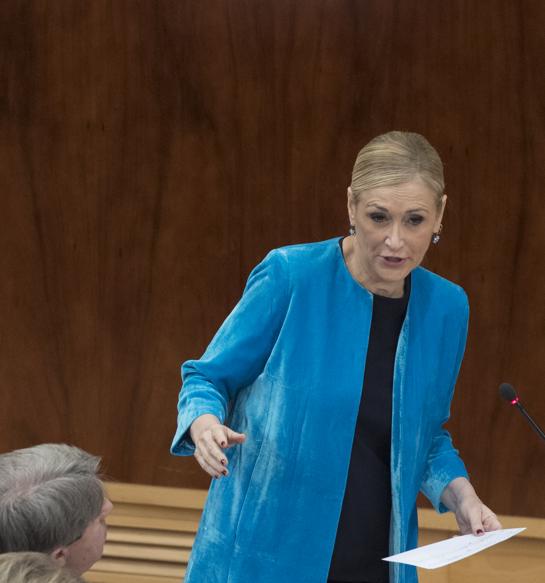 La presidenta regional, Cristina Cifuentes