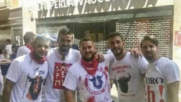 Los miembros de «La Manada», que abusaron de una joven en los Sanfermines