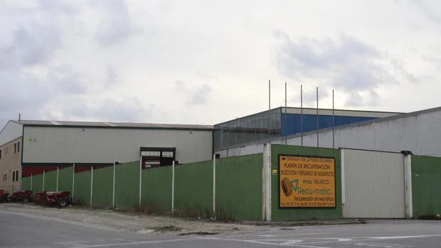 Instalaciones de Villalbilla de Burgos de la empresa Recu-Matic, una de las empresas autorizadas para el tratamiento de neumáticos fuera de uso
